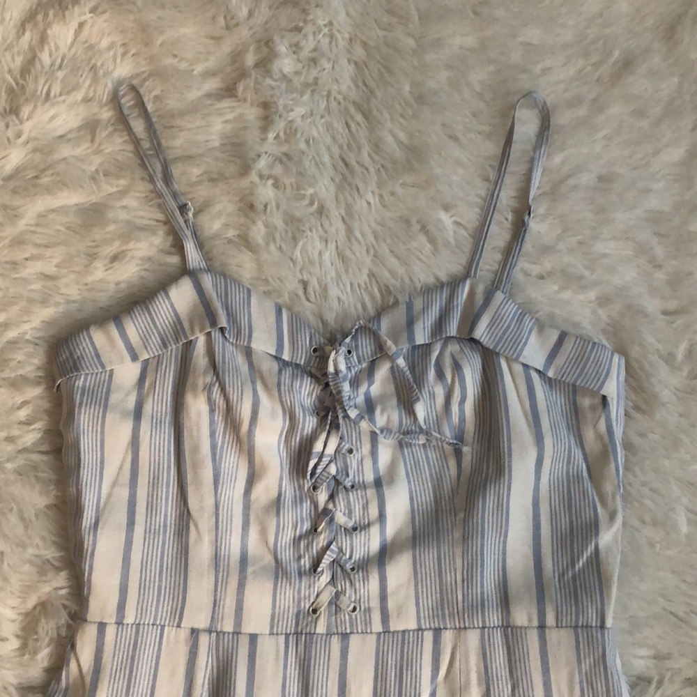 SOLD! By The Way Revolve Blue & White Striped Mini Dress 💙🤍 - Picture 3 of 10